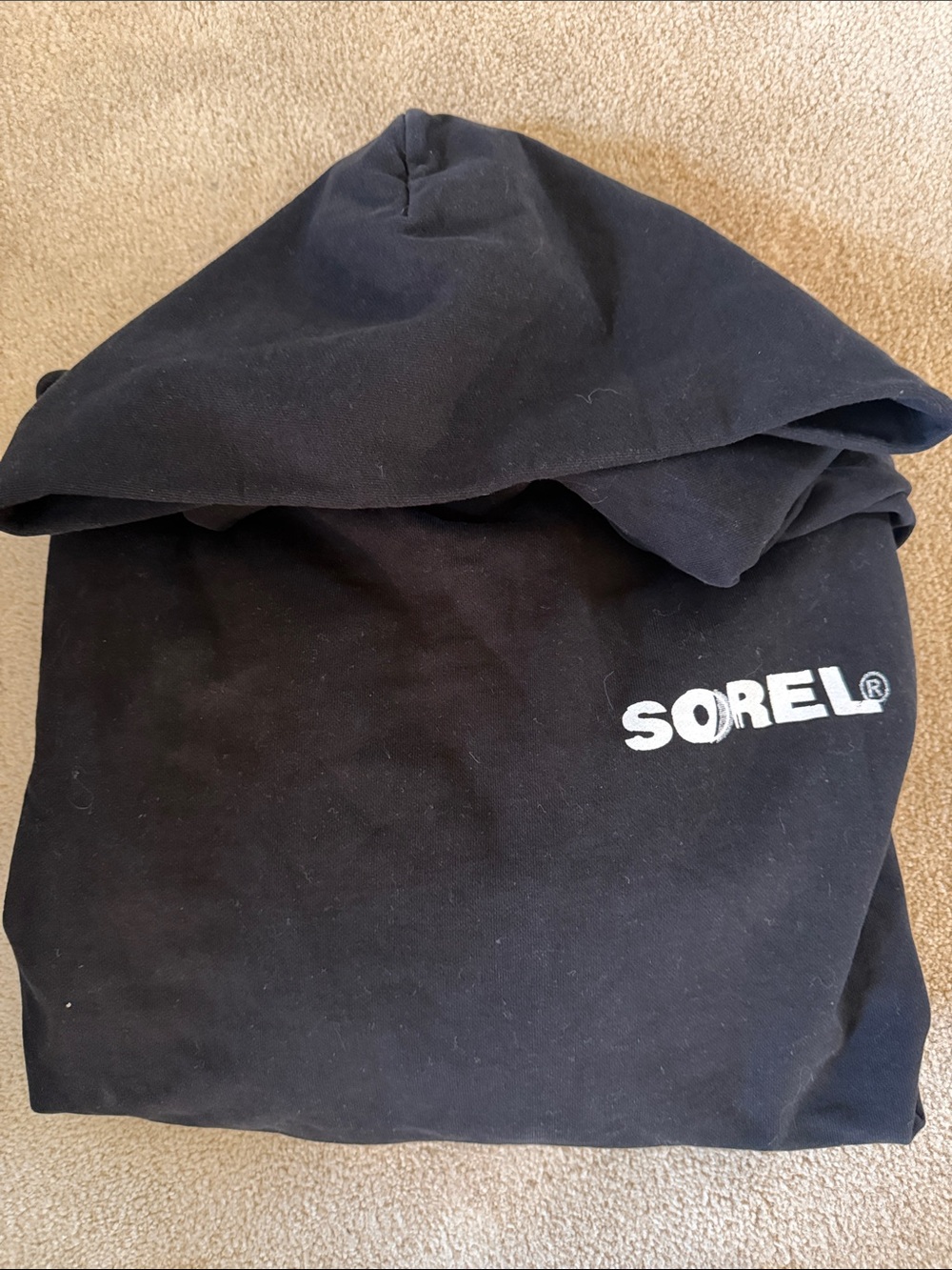 Sorel Black Hoodie with White Logo